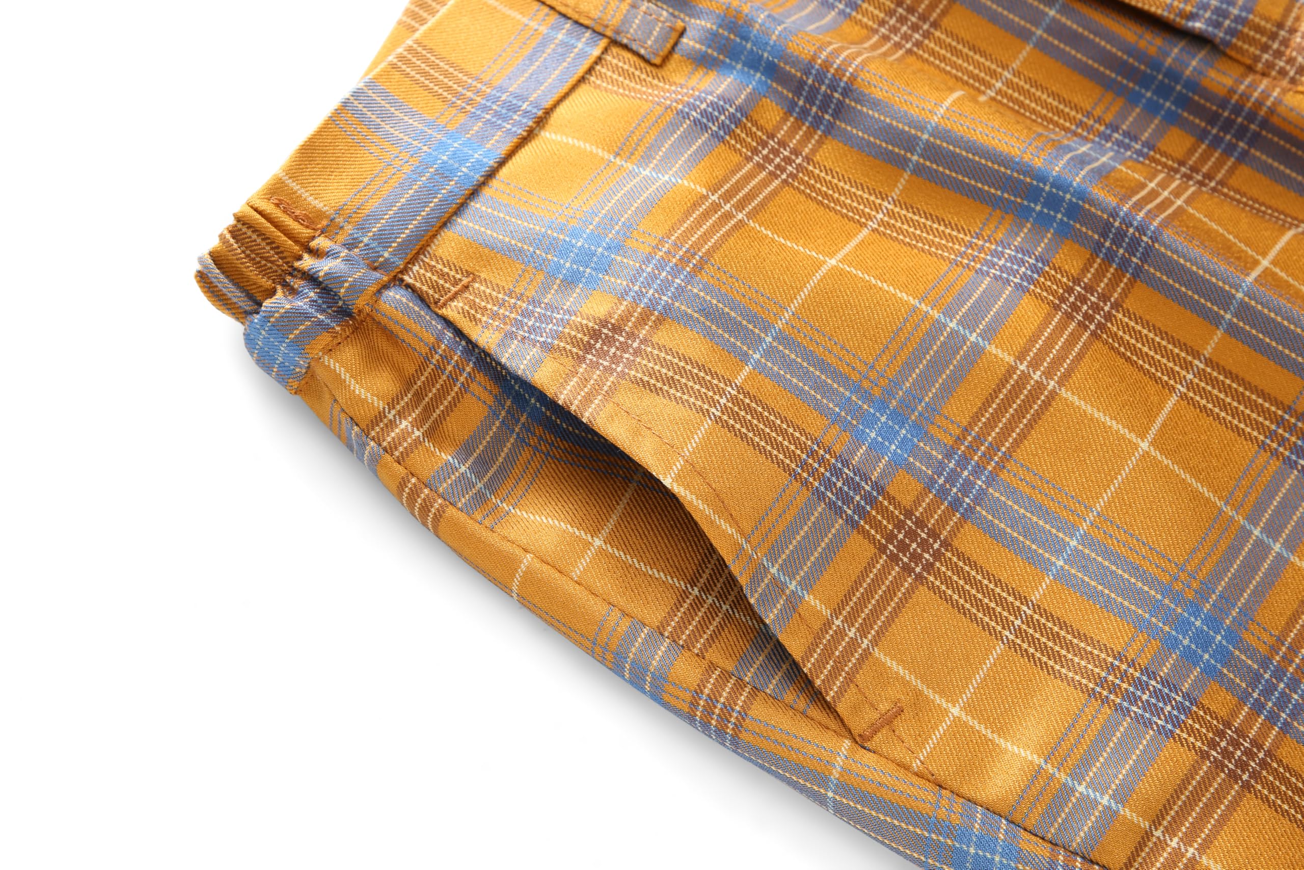 MOGU Boys Plaid Suits 3 Piece Slim Fit Tuxedo Formal Dresswear Suit Set Blazer Jacket Vest Pants Kids Outfits - Image 6