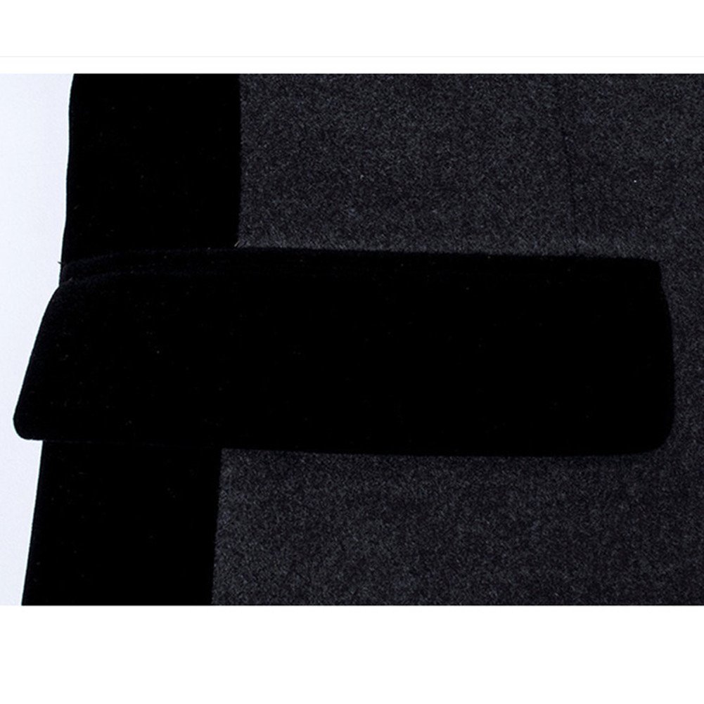 MOGU Men's 1 Button Center Vent Wool Blend Blazer Jacket - Image 3