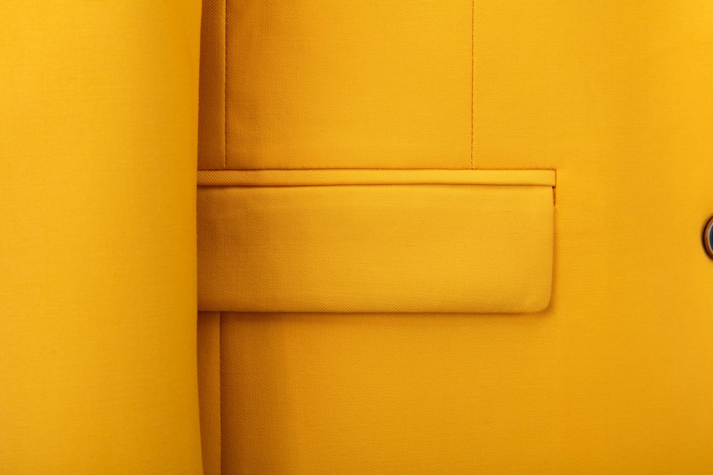 MOGU Men's Slim Fit Sport Coat Blazer Casual Formal Suit Jacket for Party Business Wedding Prom and Homecoming Size 36 Yellow - Image 3