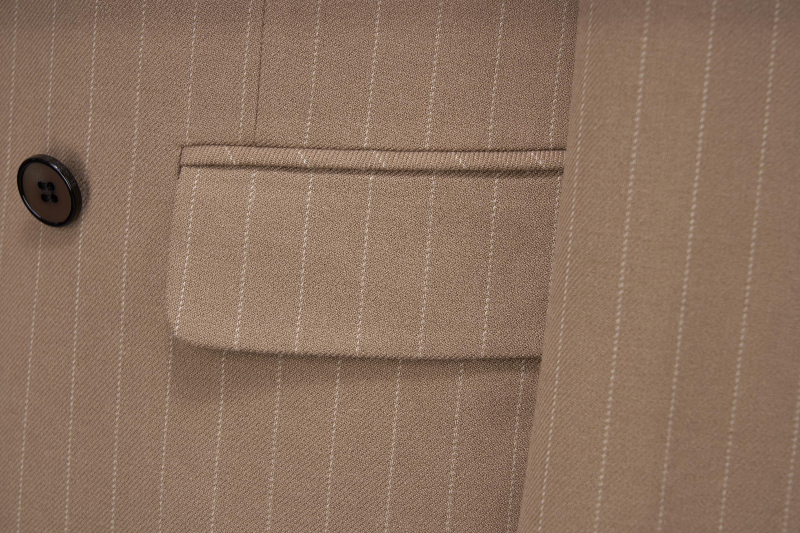 MOGU Mens Double Breasted Pinstripe Suit 2 Piece Slim Fit Tuxedo Formal Jacket and Pants for Business Wedding Prom - Image 7