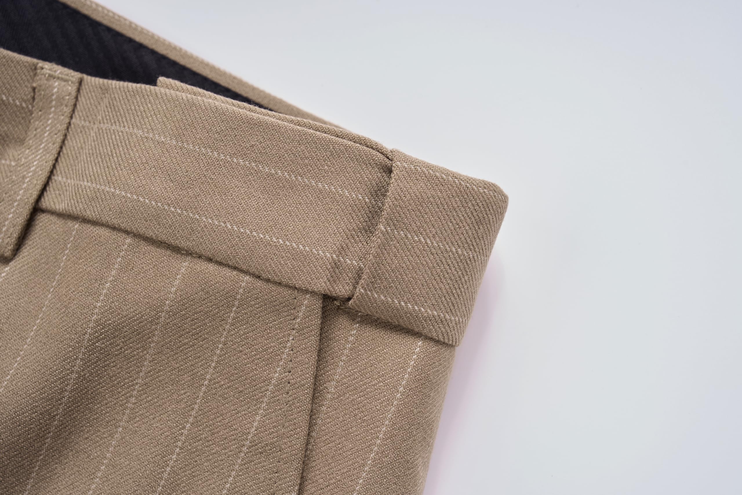 MOGU Mens Double Breasted Pinstripe Suit 2 Piece Slim Fit Tuxedo Formal Jacket and Pants for Business Wedding Prom - Image 9