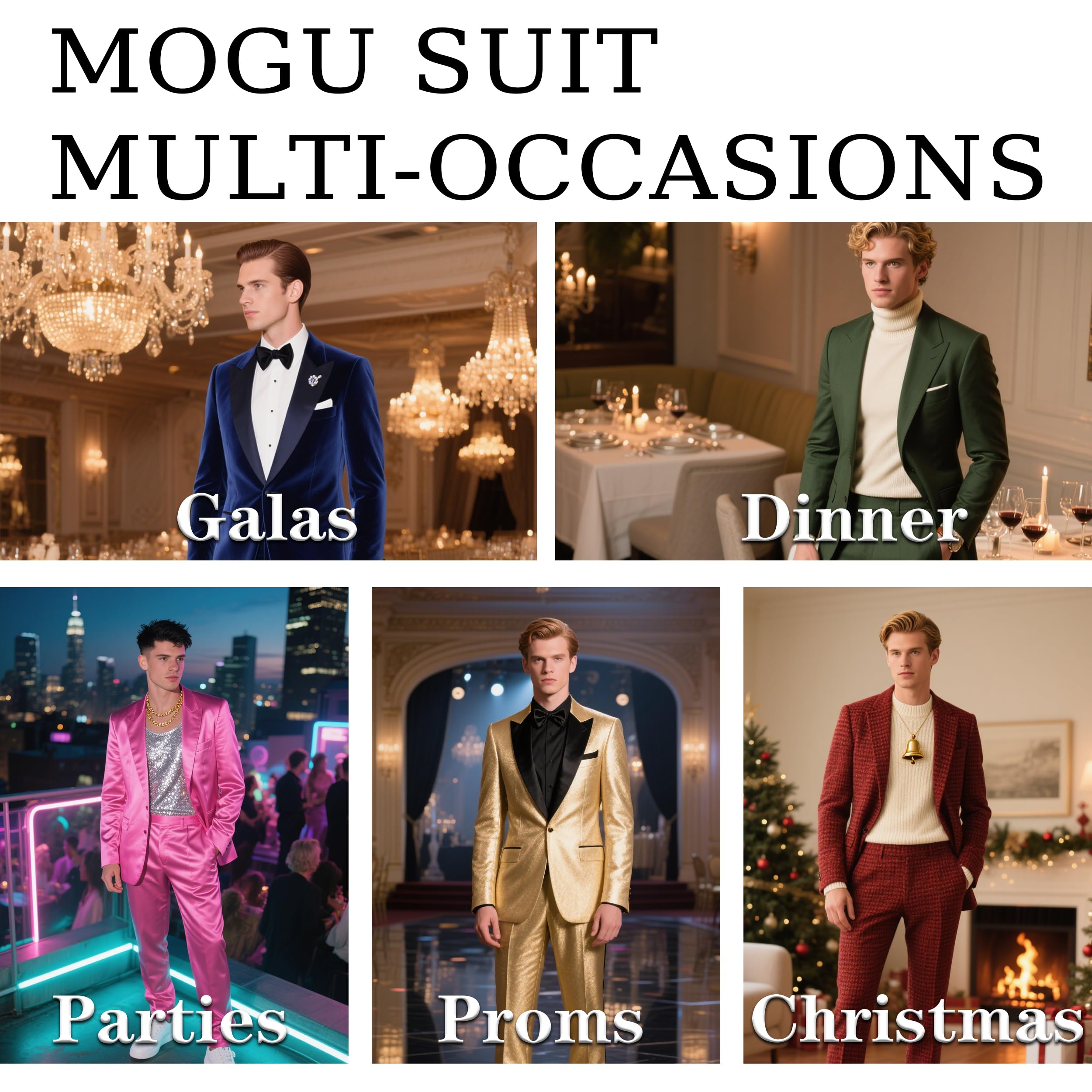 MOGU Mens Floral Blazer Paisley Suit Jacket Shawl Lapel Tuxedo Sport Coat for Dinner Prom Party - Image 6