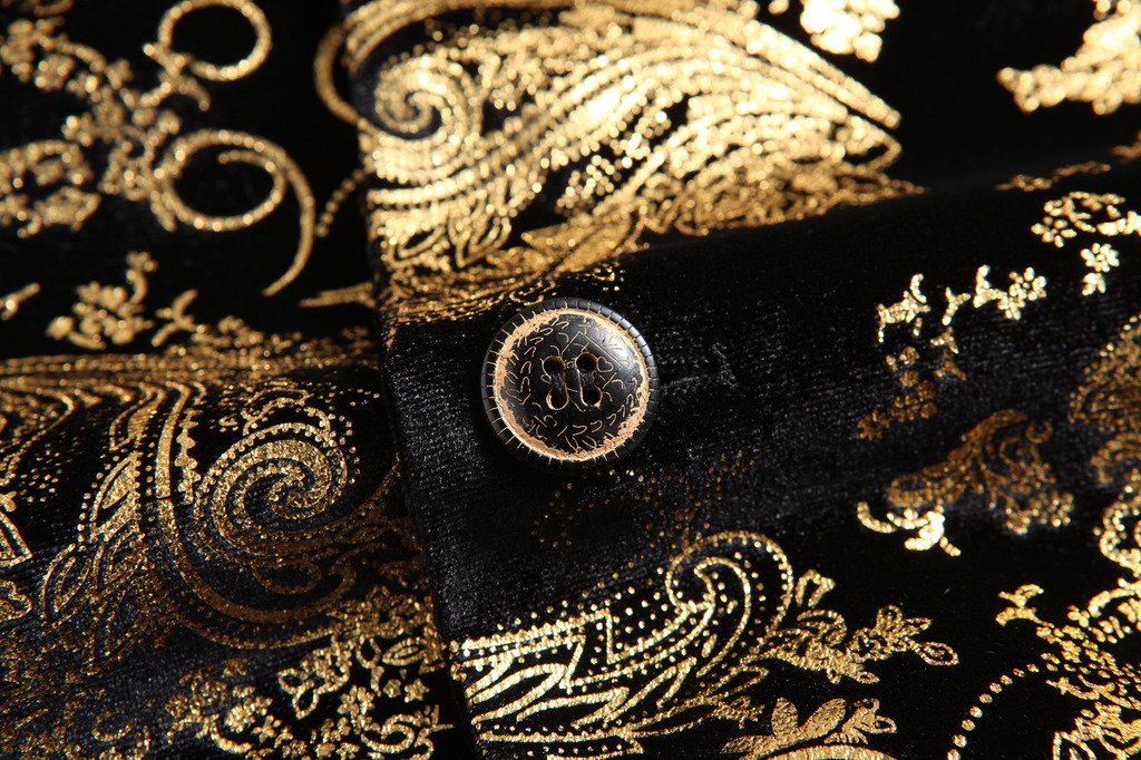 MOGU Mens Floral Printed Blazer Suit Jacket Slim Fit Dinner Tuxedo for Party Dance Prom Homecoming - Image 4