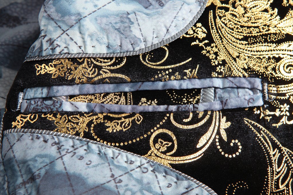 MOGU Mens Floral Printed Blazer Suit Jacket Slim Fit Dinner Tuxedo for Party Dance Prom Homecoming - Image 6