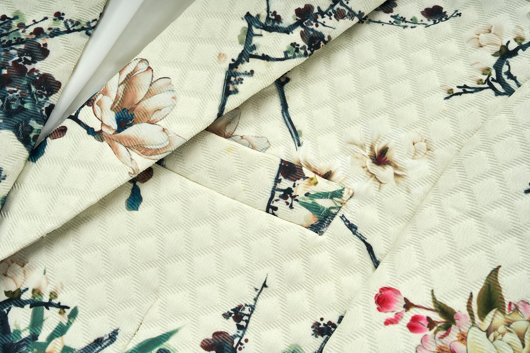 MOGU Mens Printed Blazer Jacket Sports Coat - Image 4