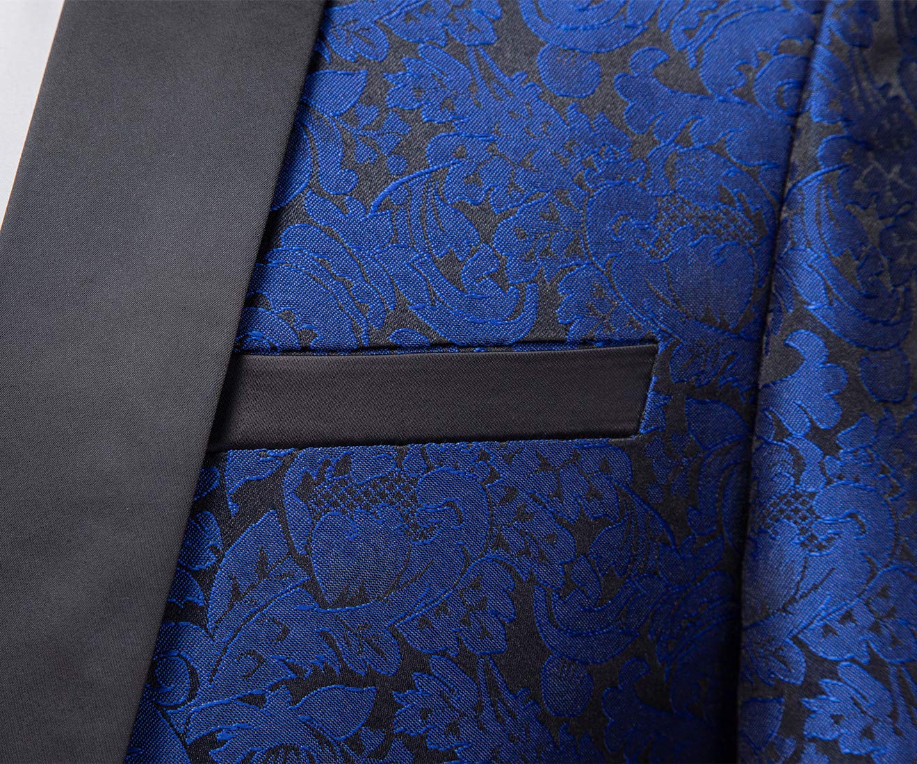 MOGU Mens Tuxedo Suit Jacket Slim Fit Shawl Lapel Wedding Party Dress Blazer - Image 3