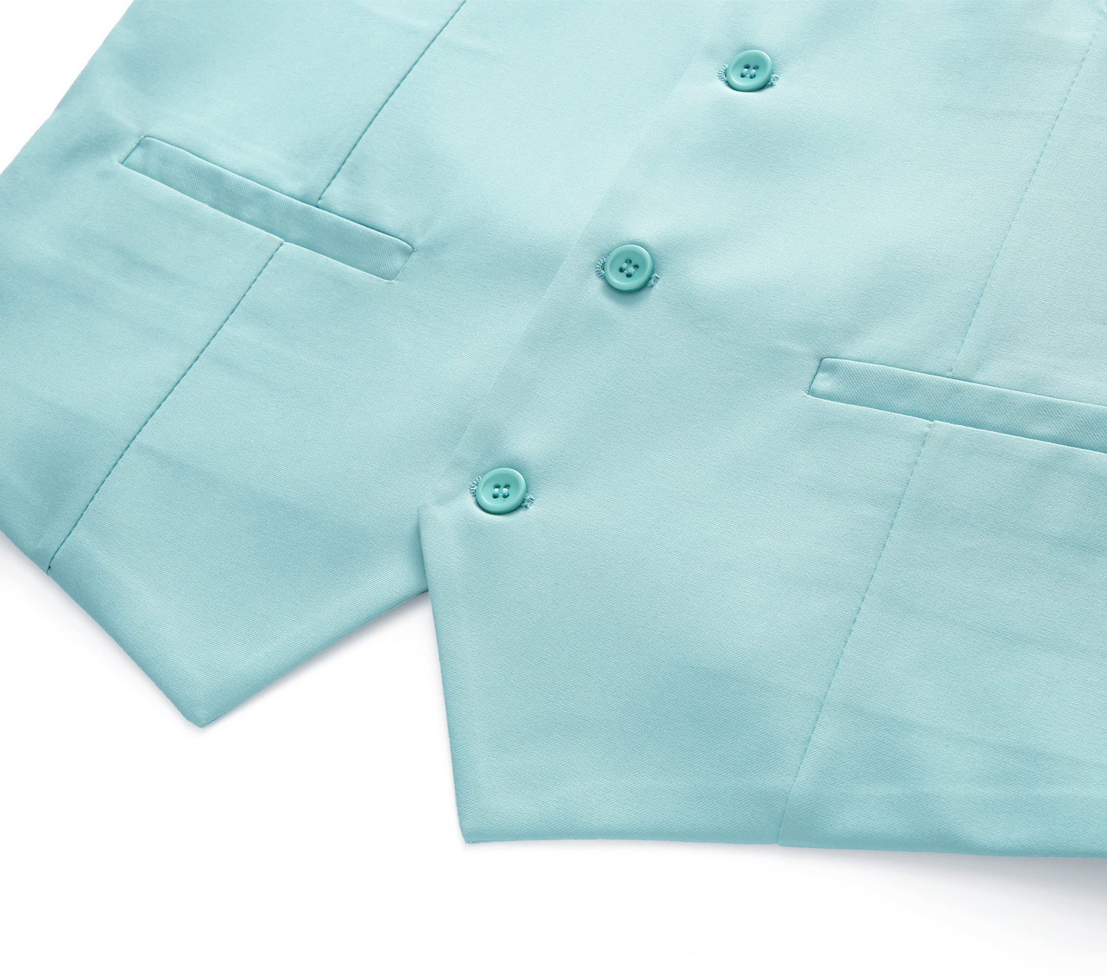 MOGU Mens Waist coat Casual Suit Vest 28 Plain Colors for Prom Wedding Business - Image 3